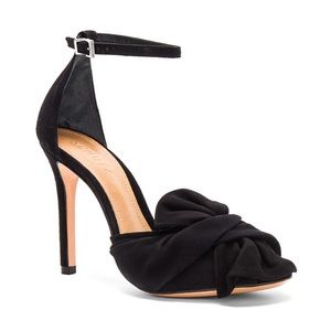 Schutz Natally Black Suede Heels